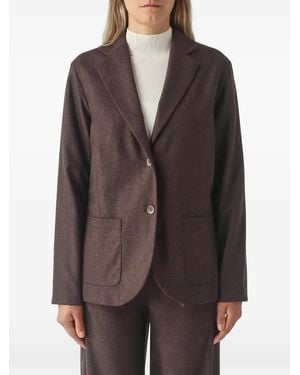 Gran Sasso Single-Breasted Patch-Pocket Jacket - Brown
