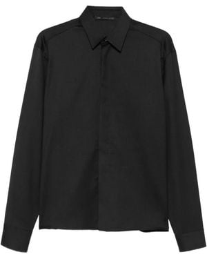 Low Brand Concealed-Front Shirt - Black