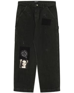 Enfants Riches Deprimes Patch-Detail Distressed Jeans - Black