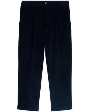 Ami Paris Carrot Fit Trousers - Blue