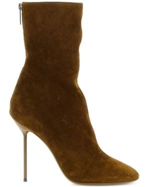 Paris Texas Lidia Suede Ankle Boots - Brown
