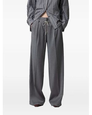 Gaelle Paris Pleated Trousers - Grey