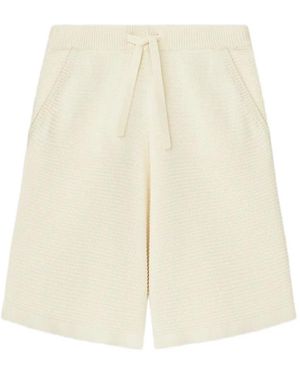 Nanushka Fico Drawstring Knitted Shorts - White