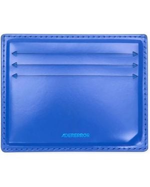 Adererror Leather Card Holder - Blue