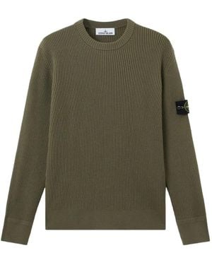 Stone Island Crew Neck Jumper - Green