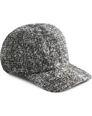 La DoubleJ Tweed Baseball Cap - Gray