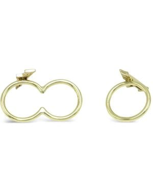 Ellery Anillos Con Barra Geométrica - Metálico
