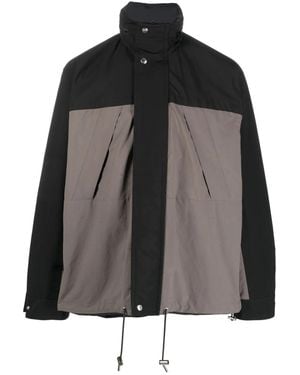 Sacai Funnel-Neck Reversible Jacket - Black