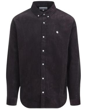 Carhartt Chemise Madison En Velours Côtelé - Blue