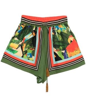 FARM Rio ビーズディテール ショートパンツ - グリーン