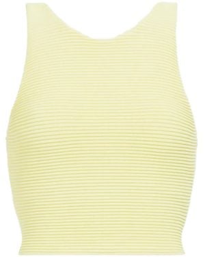 Aje. Top de canalé Agave - Amarillo