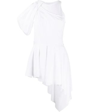 McQueen Draped Asymmetric Top - White