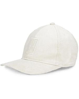 Marc O' Polo Gorra De Pana Con Parche Del Logo - Blanco