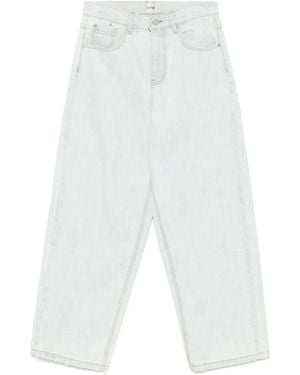Arte' Logo-Tag Jeans - White
