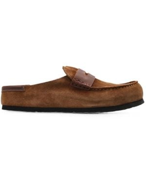 Birkenstock Naples Penny-Bar Mules - Brown
