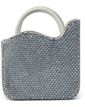 Le Silla Small Ivy Crystal-Embellished Tote Bag - Blue