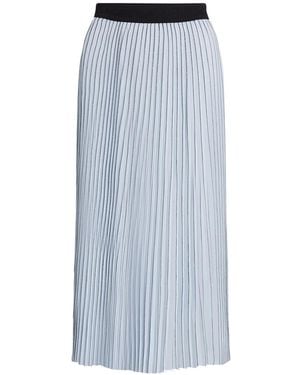 KARL LAGERFELD Pleated Midi Skirt - Blue