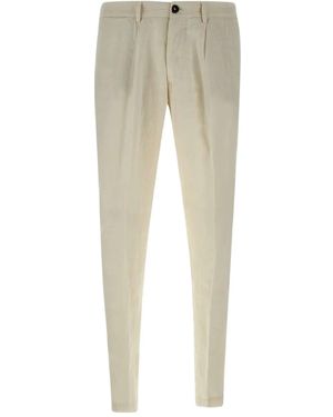 Devore Pleated Pants - Natural