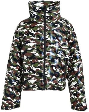 BREATH Camouflage Funnel-Neck Jacket - Black