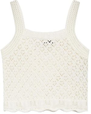 Maison Kitsuné クロシェ タンクトップ - ホワイト