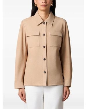 Brooks Brothers Patch-Pocket Suede Jacket - Natural
