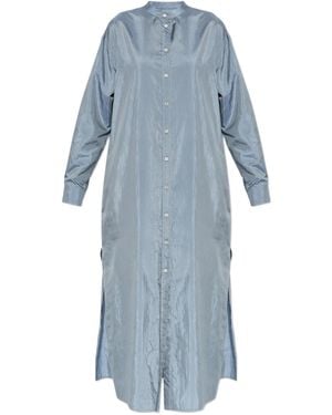 Jil Sander Side-slit shirt dress - Blau