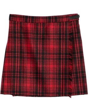 Woolrich Check Flannel Skirt - Red