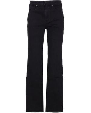 KHAITE Zip-Fly Button Jeans - Blue
