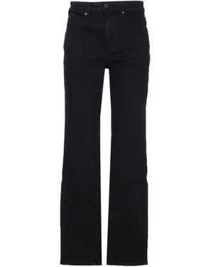 KHAITE Zip-Fly Button Jeans - Blue