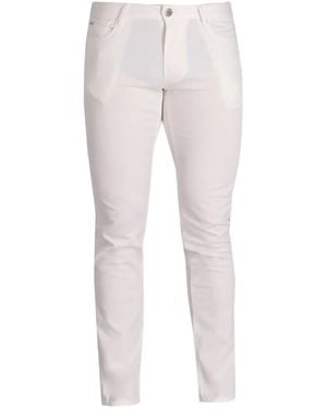 Emporio Armani J06 Cotton Pants - White