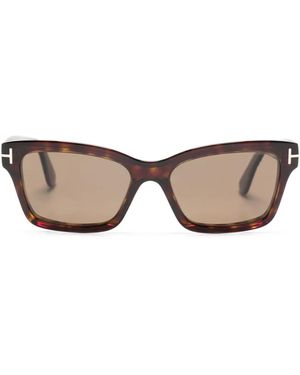 Tom Ford Occhiali Da Sole Squadrati Mikel - Marrone