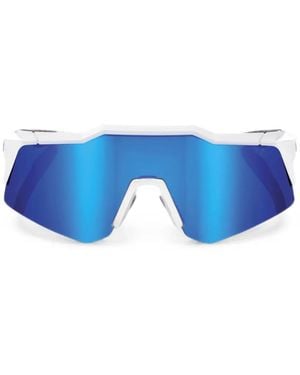 100% Eyewear Speedcraft Xs Geometric-Frame Sunglasses - Blue
