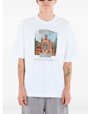 Off-White c/o Virgil Abloh Train Off Tシャツ - ホワイト