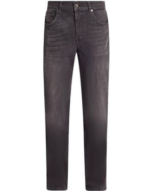 7 For All Mankind Straight-Leg Jeans - Grey