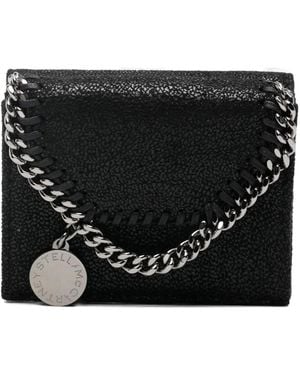 Stella McCartney Falabella Chain-Trim Wallet - Black