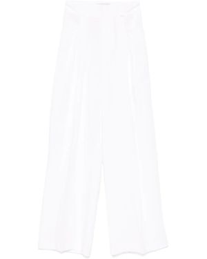 ERMANNO FIRENZE プリーツ ワイドパンツ - ホワイト