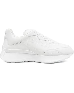 McQueen Logo-Embossed Chunky Trainers - White