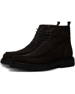 Poche Paris Bottines Herve En Daim - Noir