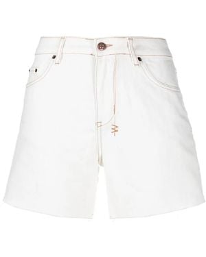 Ksubi Racer Jeans-Shorts - Weiß