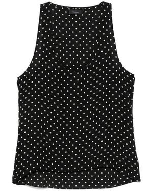 Wardrobe NYC Silk Tank Top - Black