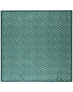 Slowear Patterned Scarf - Green