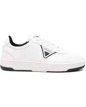 Guess Baskets Vincent À Logo - White