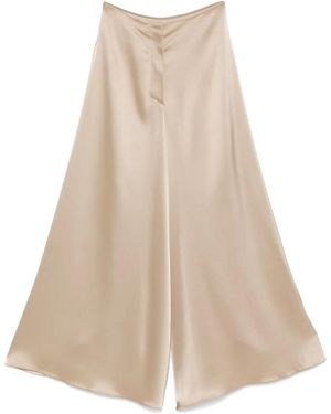 Nanushka Satin Trousers - Natural