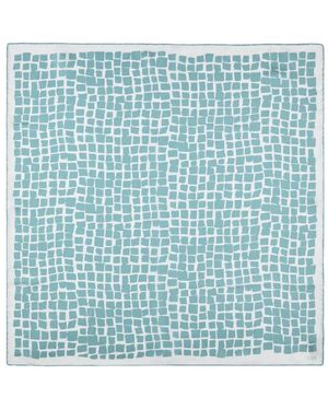 Tod's Geometric-Print Scarf - Blue