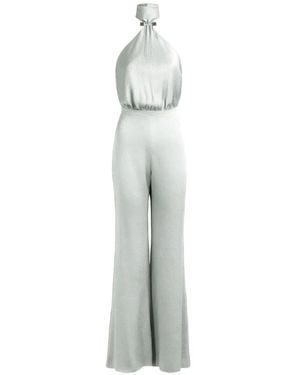 Silvia Tcherassi Imperio Halterneck Jumpsuit - White