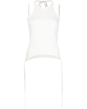 Dion Lee Round Neck Tank Top - White