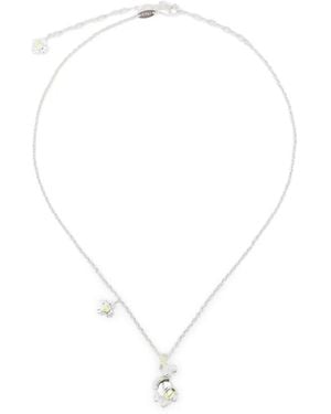 YVMIN Collana Con Pendente - Bianco