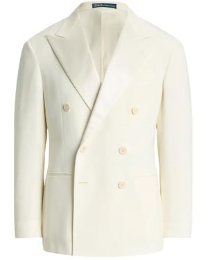 Polo Ralph Lauren Double-Breasted Wool Suit - White