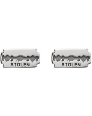 Stolen Girlfriends Club Stolen Razor Earrings - White
