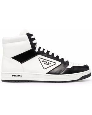 Prada プラダ コントラストトリム スニーカー - ブラック